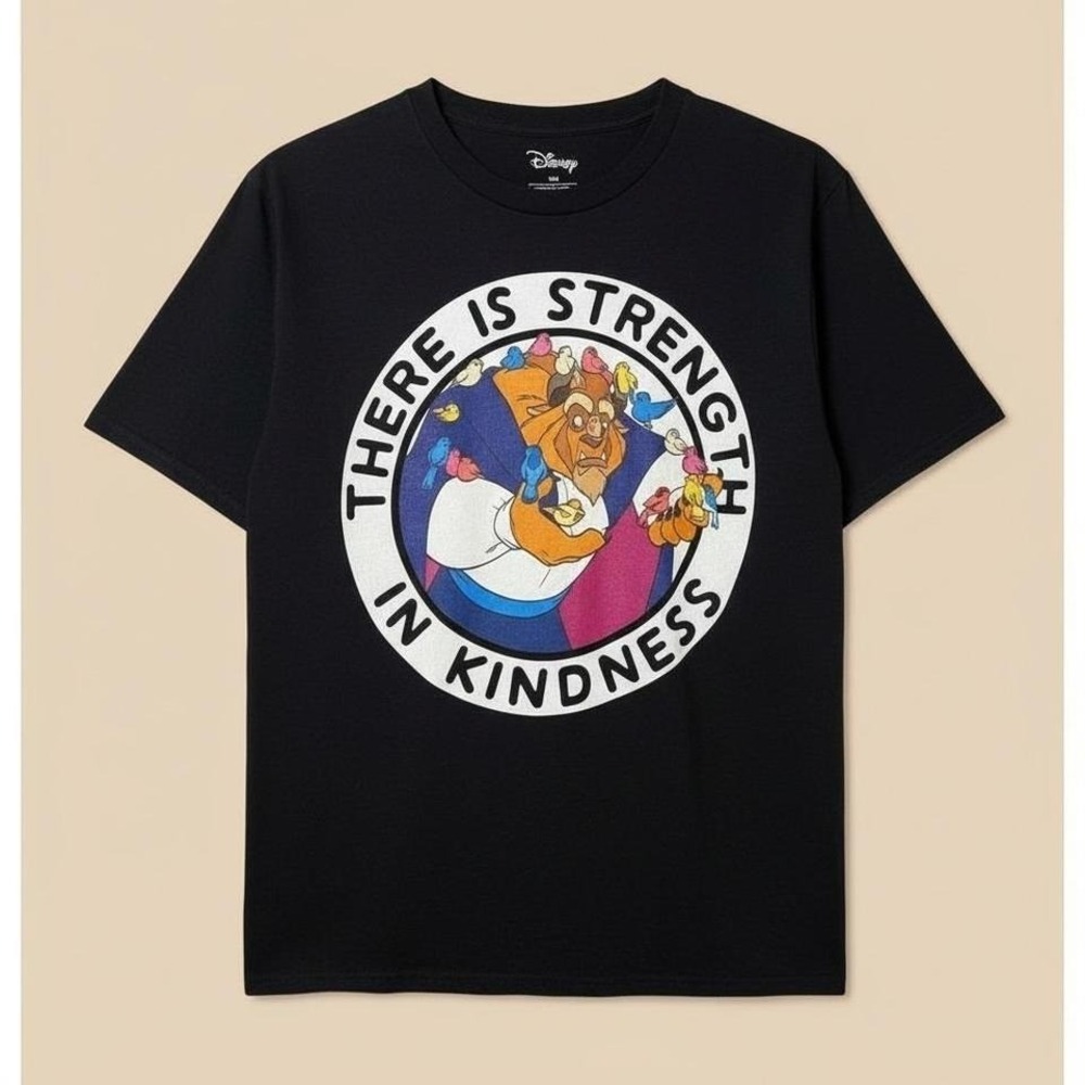 Disney Beauty And The Beast Strength In Kindness Tee L